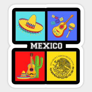 Mexico Art Gra[hic Sticker